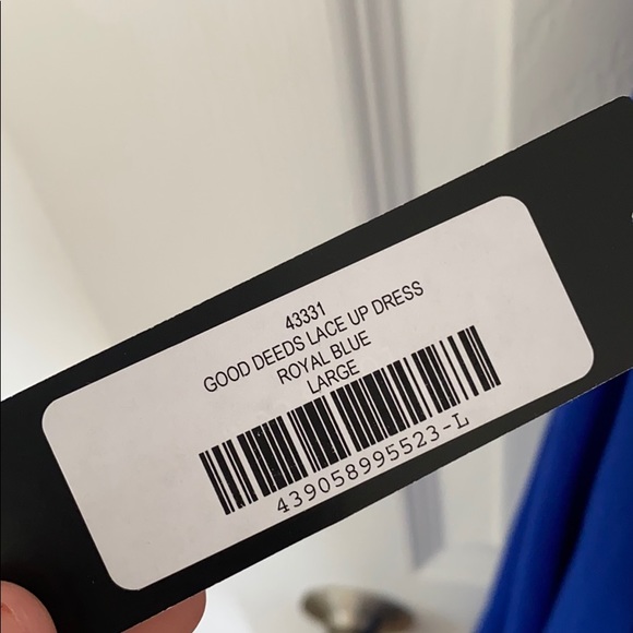 Blue open back dress - Picture 3 of 3